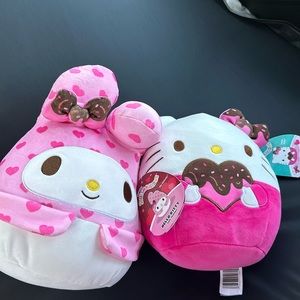 hello kitty my melody valentines squishmallow